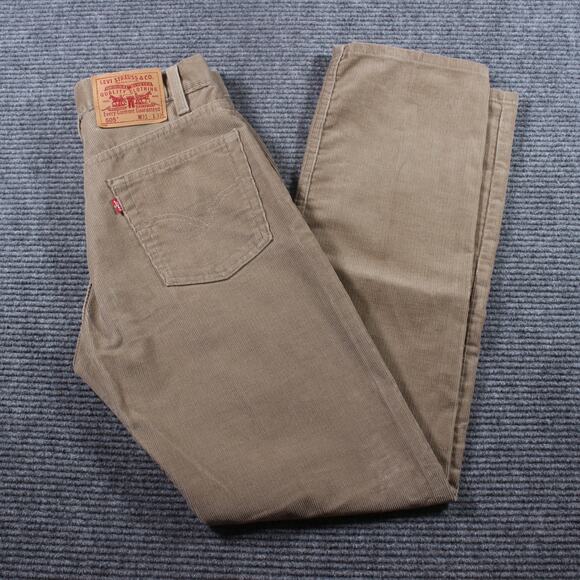 Levi’s 505 Corduroy Pants Mens W31 L32 Tan Straight Vintage 06/00 - Picture 1 of 11